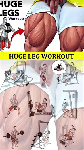 HUGE LEG WORKOUT 🔥 Build Massive Legs Fast | Complete Gym Leg Day Routine
