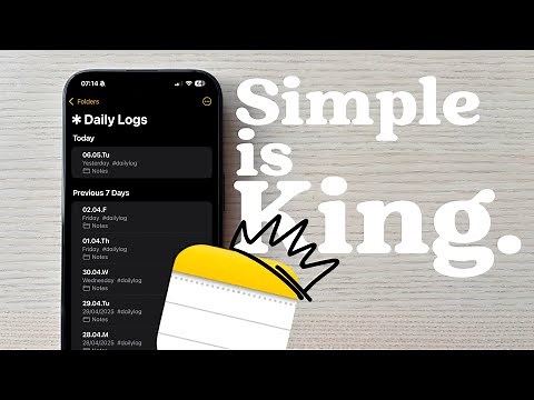 How I Use Apple Notes to Simplify My Workday | Zero-Maintenance System for Focus & Flow