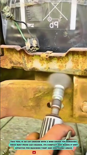 A Practical Pneumatic Die Grinder for Cleaning Rusted Chassis #innovationtools