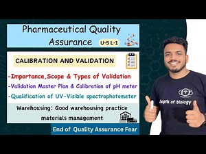 Calibration & Validation | validation master plan | Qualification of UV-Visible | Good warehousing