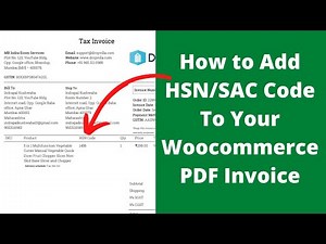 How to Add HSN Code To Your Woocommerce PDF Invoice (Hindi)