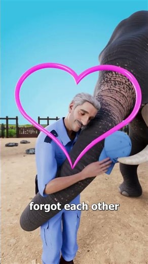 As he guided the young elephant into her enclosure