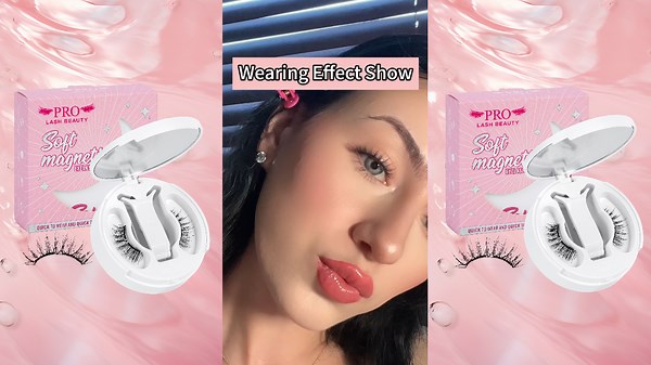 Watch Magnetic Eyelashes Soft Magnetic Lashes With Applicator on Amazon Live