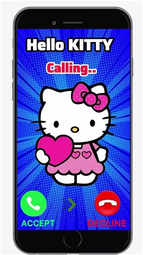 Hello KITTY Calling #calling #smartphone #gaming #shortvideo #hellokitty #cartoon