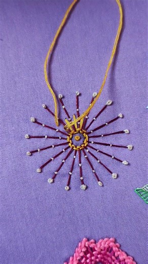 Easy hand embroidery 🪡🪡 #atelieraura #beginnersstitch #handembroidery