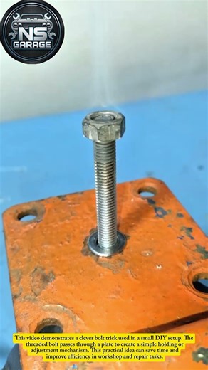 Simple Bolt Trick You Should Know – Smart DIY Workshop Hack#DIYTools#WorkshopHack#BoltTrick