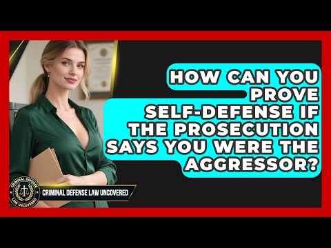 How Can You Prove Self-defense If The Prosecution Says You Were The Aggressor?