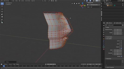 Nurbs建模基础知识-Blender 2.8 Nurbs曲面建模教程