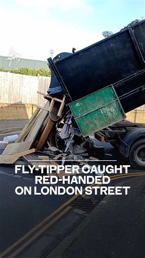 Illegal Fly-Tipping Caught on Camera in London