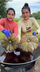 346K views · 3.1K reactions | Pumpkin crispy with egg cook recipe | Primitive Art | Facebook