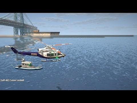 EmergeNYC - NYPD Air Sea Rescue Unit Helicopter Teams Up With NYPD Harbor Unit Boat