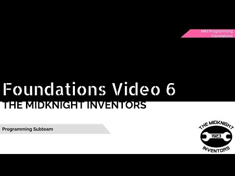 FRC Programming Foundations - Video 6