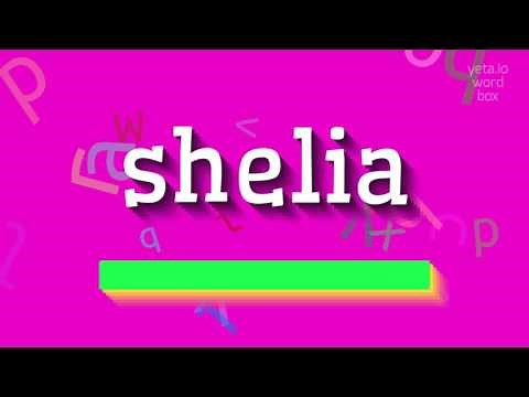HOW TO PRONOUNCE SHELIA? #shelia
