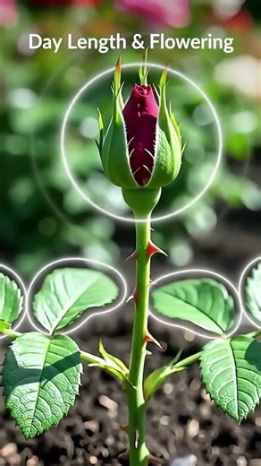🌹 The Science of Rose Flowers & Photoperiodism Explained! #sciencefacts #flowers