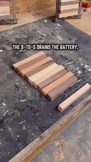 1.4K views · 133 reactions | Woodworking for beginners — the 9-to-5 drains the battery, but the shop charges it . Out there it’s meetings and noise; in here, it’s rhythm, sawdust, and peace. That’s why I build. #woodworking #woodworkingtips #diyprojects #beginnerwoodworking #shoplife #makersgonnamake | Hardwood Elevated | Facebook