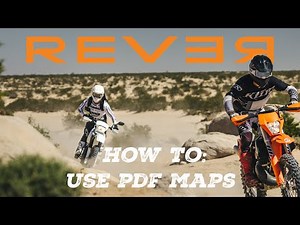 How to use Georeferenced PDF Maps in REVER