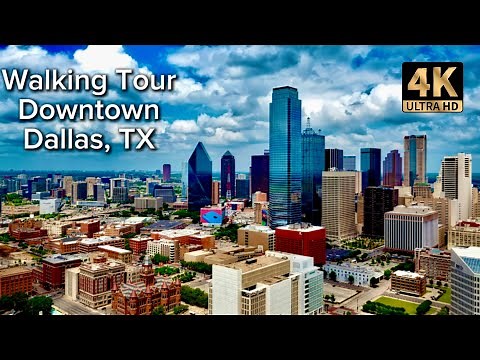 Downtown - Dallas, TX 🇺🇸 - Walking Tour [4K UHD] [Immersive Audio]