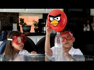 Baking Soda & Vinegar Science Experiment Part 2: ANGRY BIRDS BALLOON!