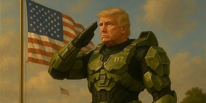 Bizarre Donald Trump Master Chief image posted by White House - here's why