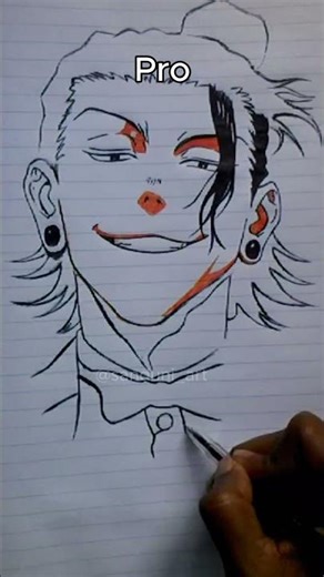 Geto Easy vs Pro 🔥 | Speed Drawing Comparison