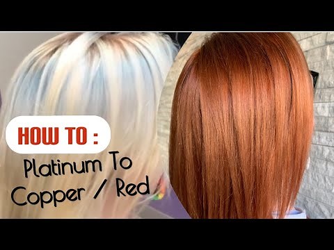 How TO | Platinum To Copper / Red\nFILLING Blonde Hair