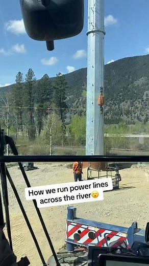 15K views · 235 reactions | Power line installation across wide rivers.珞 Using cranes and helicopters. Got to love linemen outhere.❤ #linework #powerlineconstruction #linemen #helicopter | Power Energies | Facebook