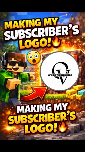 Making My Subscriber EPIC YT Logo🔥. #trending #minecraft #gaming #viral #shorts