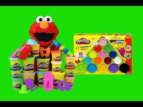 Play Doh Elmo Mountain of Colors Play Dough Set Sesame Street Elmo Play-Doh Toy Review