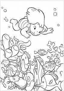 Lilo and stitch coloring page for children