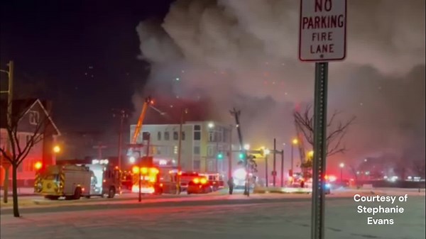 Crews battle fire at Cleveland Heights apartment site; nearby residents urged to close windows