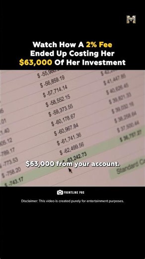 Your 2% Fee is Costing You 63% of Your Retirement #wealth #shorts