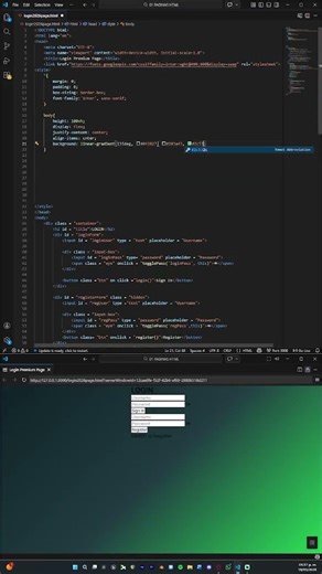 Login with this ASMR CODE in HTML!