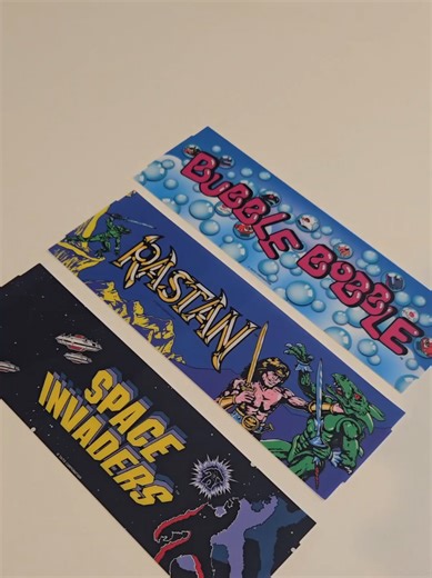 Swapping out your arcade cabinet marquee has never been easier with the Evercade Alpha. #arcade #retro