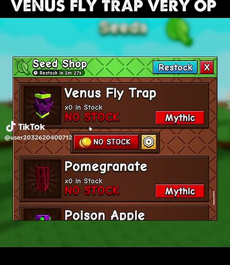 VENUS FLY TRAP VERY OP IN GROW A GRADEN 2 #roblox #growagarden #growagraden2 #fruit #roblox