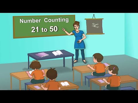 Number song from 21 to 50 | Number rhymes for kids