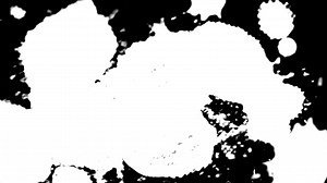 アブストラクト・ペイント・ブルーシュ・ストローク・フォーム 白いインク・スプラッティング 流れと洗 クロマ・キー グリーン・スクリーン インク・スラッター・スプラッシュ・エフェクト｜Premiumストック動画素材