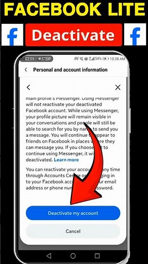 How to deactivate facebook lite account 2026||Facebook lite account deactivate kaise kare #shorts