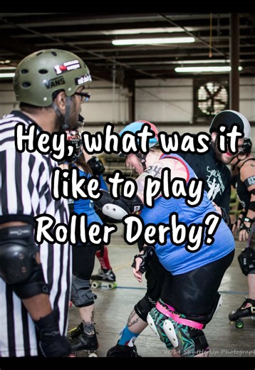 Roller Derby was a HUGE part of my life for almost 24 years!!Instead of “what you were like in the 90s” we have “What was it like to play Roller Derby?” I miss it so much sometimes! The actual game play, the traveling and the amount of friends I made was beyond anything I could’ve ever imagined!! I even shattered my leg playing the game but came back stronger than ever! My favorite thing to do was backwards bracing and whipping jammers around the pack. IYKYK! I could never go back with this body