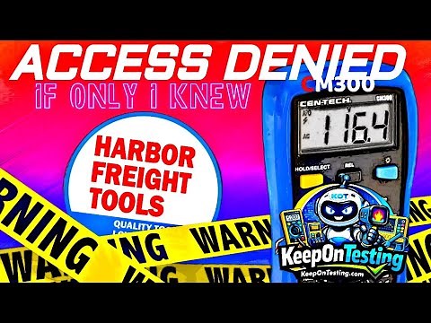 CEN-TECH (Harbor Freight) CM300 CHEAP-O Multimeter Review & Teardown! + Store Walk-Thru!
