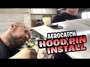 Aerocatch Hood Latch install on Project Foxbody