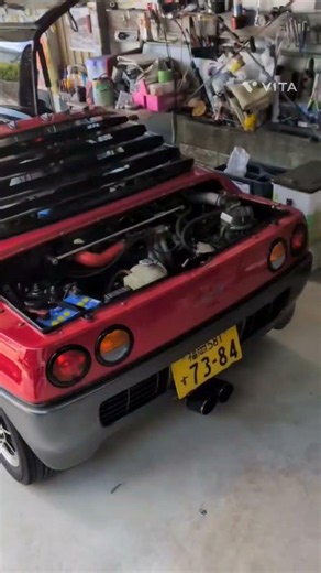F6Aエンジン！#az1自家焙煎珈琲野郎 #mazda #マイガレージライフ#オートザム#軽自動車#ミッドシップ