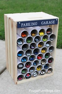 94K views · 43 reactions | WOODEN CRATE PARKING GARAGE -- https://funfamilycrafts.com/wooden-crate-parking-garage/ | Fun Family Crafts | Facebook