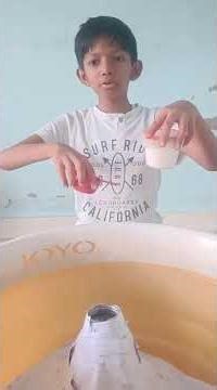 how I made a paper volcano