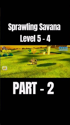 Sprawling Savana Level 5 - 4 | Super Mario 3D World Wii Gameplay #shorts #mario #walkthrough