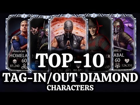 MK Mobile Top 10 Best Tag-In/Out Diamond Characters & Equipment Setup | Mortal Kombat Mobile