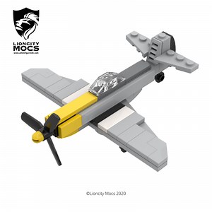 LEGO MOC-69331 P-51 Mustang WWII Mini Aircraft MOC (Creator 2021)