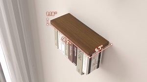 Amazon.com: Tohiasen Floating Book Shelves for Wall Mounted Set of 2, Wood Hanging Bookshelf, Book Display Shelf for Wall, Unique Space Saving Book Shelf Wall Book Holder (White) : Home & Kitchen