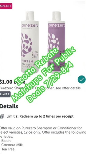 Ibotta rebate matchups for new Publix BOGOs starting tomorrow 7/29 or 7/30💞 #publix #rebate e