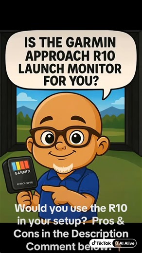 Golf Simulator Network on Instagram: "Garmin Approach R10 – Is It For You? (Pros, Cons, Pricing) If you’re looking to get into golf simulators without spending crazy money, the Garmin Approach R10 might be the move. Here’s the real breakdown: ✅ PROS ✔️ Affordable – around $599–$599 depending on sales ✔️ Portable – fits in your pocket, easy indoor/outdoor use ✔️ Solid ball & club data for the price ✔️ Garmin Golf app is user-friendly ✔️ Works with E6 Connect, Awesome Golf, The Golf Club 2019 (via
