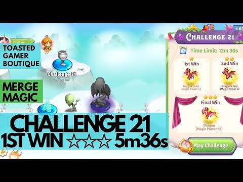Merge Magic Challenge 21 • 5m36 On 1st Win ☆☆☆